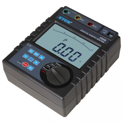 TesterMeter-ETCR3000-2wires/3wires measurement digital earth resistance tester,GEO Tester, Ground tester