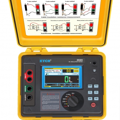 TesterMeter-ETCR3520-5KV,10TΩ,7mA High Performance High voltage Insulation Resistance Tester,megger,megaohmmeter33-Xtester.cn