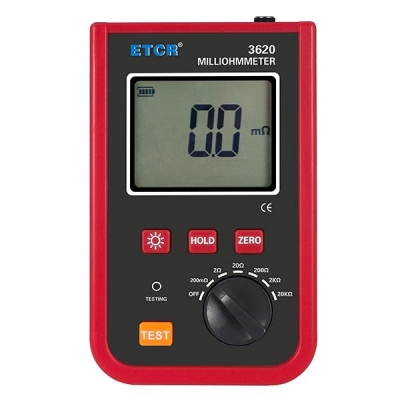 TesterMeter-ETCR3620 Portable Milliohm Meter