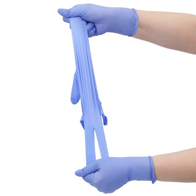 TesterMeter-9 inch 3.5g Ice Blue Examination Nitrile Gloves