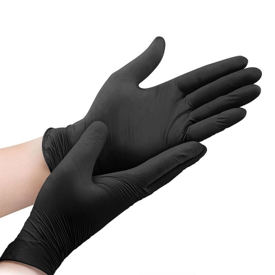 TesterMeter-9 inch 5.0g Black Examination Nitrile Gloves