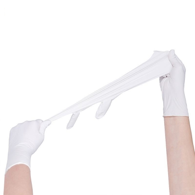 TesterMeter-9 inch 3.5g White Nitrile Exam Disposable Glove