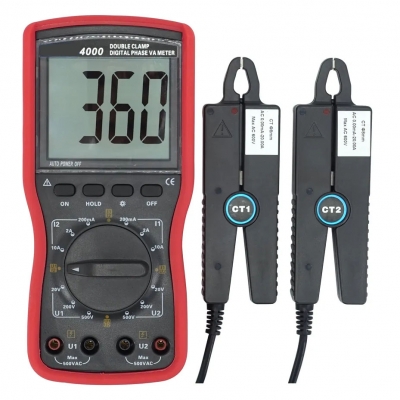 TesterMeter-ETCR4000 High Precision Handheld Double Clamp Digital Phase Voltmeter