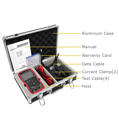 TesterMeter-ETCR4000A Intelligent Double Clamp Digital Phase Voltmeter Phase Volt-Ampere Meter