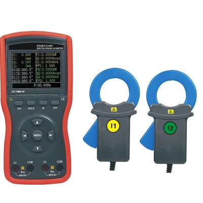 TesterMeter-ETCR4020 Large Caliber Intelligent Double Clamp Phase Voltammeters Digital Ammeter And Voltmeter