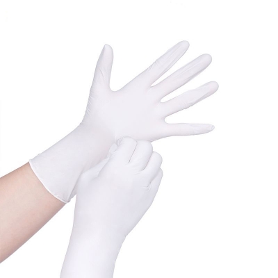 TesterMeter-9 inch 4.5g White Cleanroom Nitrile Gloves