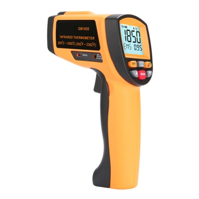 TesterMeter-200~1850℃ High Temperature Infrared Sensor Digital Infrared Thermometer Gun For Industry GM1850