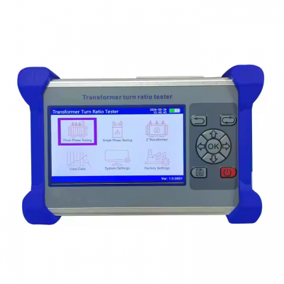 testermeter-TTR762 English/Spanish Handheld Three Phase Voltage Transformer Turns Ratio Tester Built-in Battery Turns Ratio Group Meter TTR