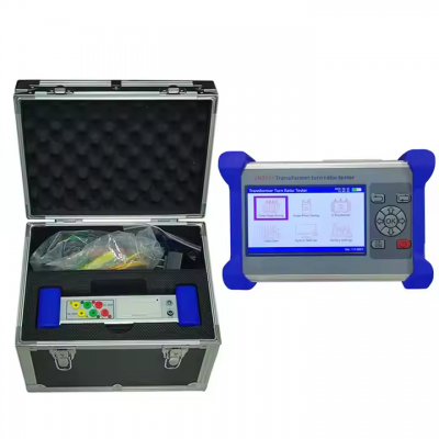 testermeter-TTR762 English/Spanish Handheld Three Phase Voltage Transformer Turns Ratio Tester Built-in Battery Turns Ratio Group Meter TTR