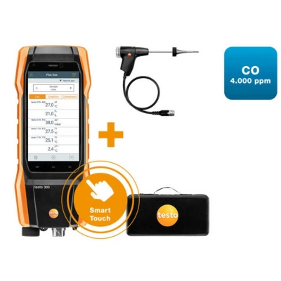 Testermeter-Original and Brandnew Testo 300 Flue Gas Tester (O2, CO up to 4,000 Ppm) Digital Flue Gas Analyzer Testo 300 Kit