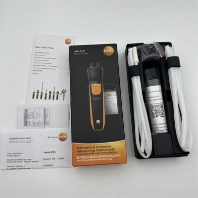 Testermeter-Compact Testo 510i Differential Pressure Measuring Meter, Smart Design Handy Type Digital Pressure Meter