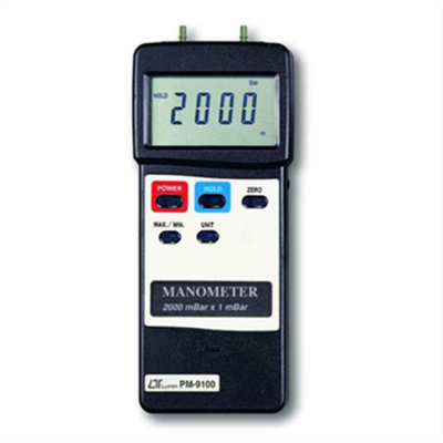 Testermeter-Lutron PM-9100 2000 mbar, Dual & differential input MANOMETER