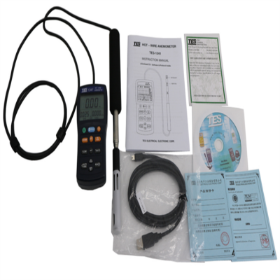 Testermeter-TES-1341N Hot-wire Anemometer TES1341N (USB Interface to Connect PC)