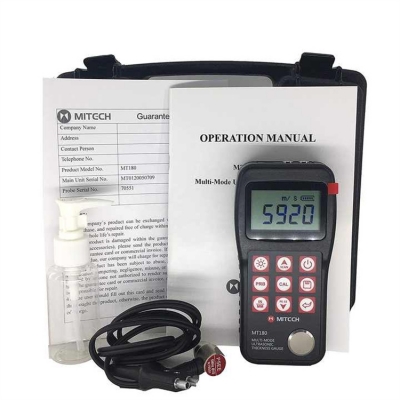 Testermeter-Original MITCCH MT180 Ultrasonic Thickness Meter Gauge Tester MT-180 Measuring Range 0.65mm-600mm