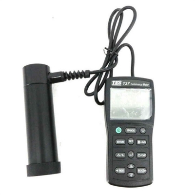 Testermeter-Luminance Meter TES-137 Dual Display 4-digit LCD Lux Meter TES137 Light Meter Lightness Tester Screen Brightness Meter