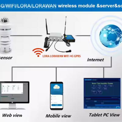 Testermeter-6 in 1 Mini Compact LORA LORAWAN GPRS 4G WIFI Integrated Weather Station Temperature Humidity Pressure Ultrasonic Wind Sensor