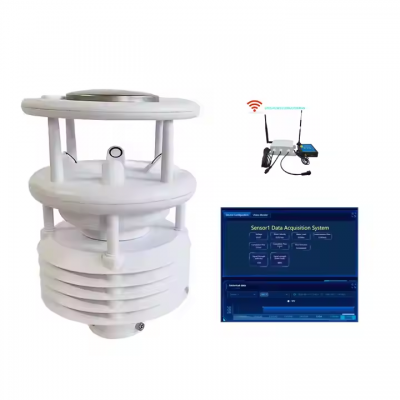 Testermeter-HONDE High-precision IP65 9-in-1 Professional Weather Station Factory Direct Outdoor Environmental Monitor