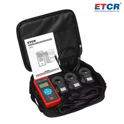 Testermeter-ETCR8300 Long Life Time Three Channel Clamp Current Tester for Troubleshooting Circuit Insulation
