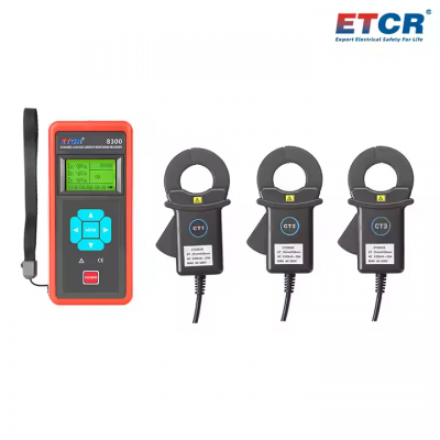 Testermeter-ETCR8300 Long Life Time Three Channel Clamp Current Tester for Troubleshooting Circuit Insulation