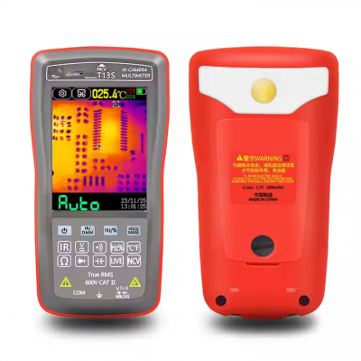 Testermeter-ET13S 192-192 Thermal Imager Camera 9999 Counts Digital Multimeter 2 in 1 IR Camera for Automobile Pipe Heating Inspect