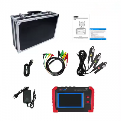 Testermeter-ETCR4400 Automatic Measurement Possible Colorful Touch Screen 3-Phase Phase Voltammeter
