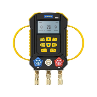 Testermeter-AUTOOL LM160 Low Pressure R410 R1150 R123 R1233zd R1234yf R124 R125 R142b R161 Digital Manifold Refrigeration Tools Gauges