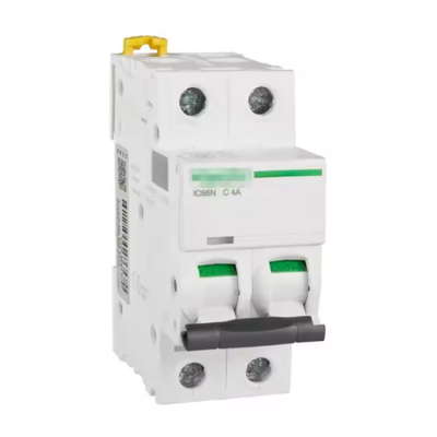 Testermeter-Acti 9 IC65N Mini Breaker Tripping Curve C 2P 4A Magnetic Circuit Breaker A9F18204