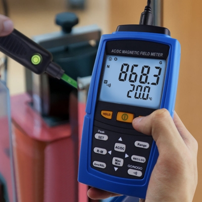 Testermeter-AC/DC Gaussmeter Magnetic Field 3000mT  Strength Meter Teslameter Magnetometer