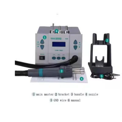 Testermeter-861dw-1000W Microcomputer Heat Gun QUICK 861DW Rework Station 220v/110V Hot Air Soldering for Mobile Phones Lead-Free Equipments