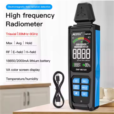 Testermeter-EMF02R Digital Electromagnetic Radiation Meter OBM Customized Electronic Product for Testing Radiation