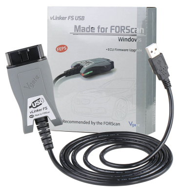 Testermeter-Original Vgate VLinker FS USB ELM327 for Ford FORScan HS/MS-CAN ELM 327 OBD2 Car Diagnostic Scanner Interface OBDII for Mazda