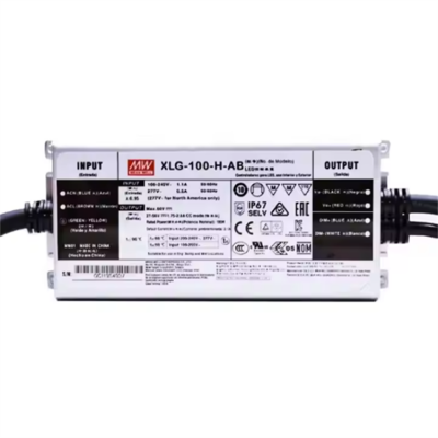 Testermeter-Original MeanWell 100W XLG-100-H-A Power Supply Constant Power LED Driver Waterproof Metal Case for Outdoor Industry