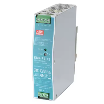 Testermeter- DIN Rail Power Supply EDR-75-48 75W 48V 1.6A Single Output 100W 3A Current Wholesale Power Supply