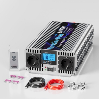 Testermeter-Frequency Inverter 12V 220V 6000 Watt Inverter Inversor 24V 2000w Pure Sine Wave Inverter 6000w