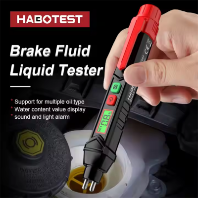 Testermeter-Habotest Multi-function Measuring Car Oil Electrical Instrument Digital Brake Oil Fluid Moisture Detector Tester Pen HT662