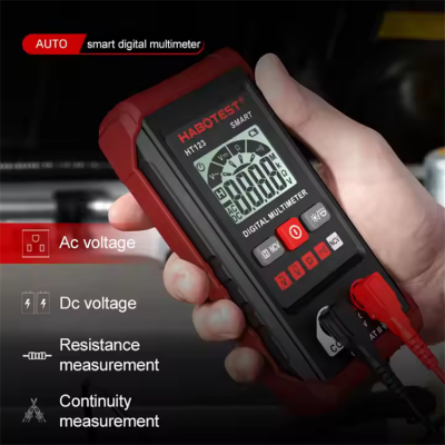 Testermeter-Habotest Good Ac Dc Volt Ohm Multi Meter Tester Pocket Smart Electrical Digital Multimeter Price for Sale HT123
