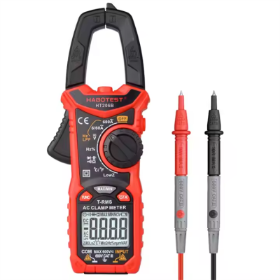 Testermeter-Habotest HT206A True RMS Ammeter Budget Electrical Ampere Tester AC Amp 600A Current Multimeter Digital Clamp Meters