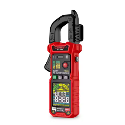 Testermeter-Habotest HT205A 6000 Counts High Performance Measure Inrush Current Non Contact Voltage True RMS AC DC Smart Digital Clamp Meter