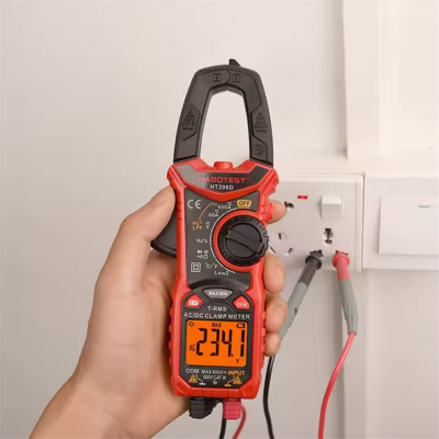 Testermeter-HABOTEST HT206D DC AC Current alligator Clip Multimeter Tester Best True Rms Digital Amp Clamp Ampere Meter on Voltage Ammeter
