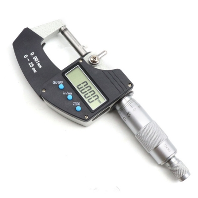 Testermeter-CTM025-0-25MM0-1 2-way Electronic Digital Outside Micrometer with Laser Engraved Scale and Carbide Tipped