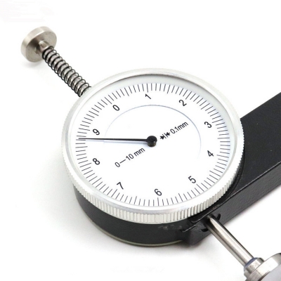 Testermeter-CTDTG010-Bestsellers 0-10mm Graduation 0.1mm Leather Paper Thickness Meter Dial Thickness Gauge with 20mm Measuring Tips