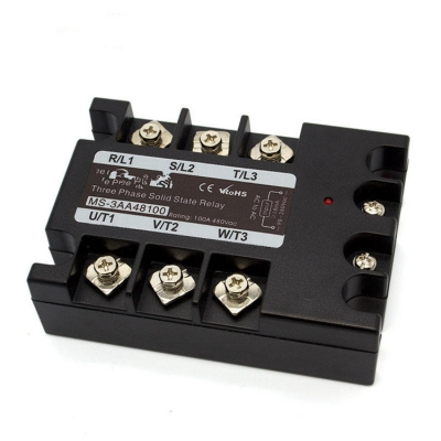 Testermeter-MS-3AA48100 3-Phase 100amp Ssr High Power Ac to Ac with Epoxy Protect Feature